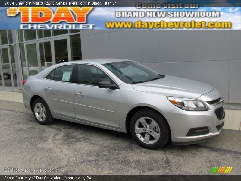 Silver Ice Metallic / Jet Black/Titanium 2014 Chevrolet Malibu LS