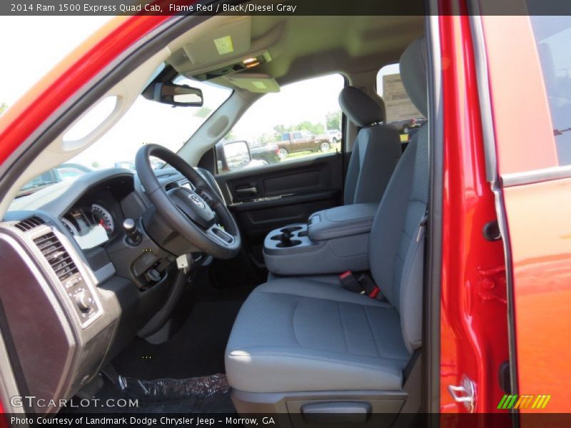 Flame Red / Black/Diesel Gray 2014 Ram 1500 Express Quad Cab