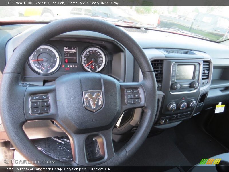 Flame Red / Black/Diesel Gray 2014 Ram 1500 Express Quad Cab