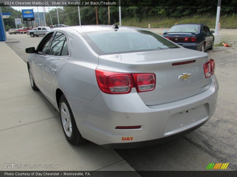 Silver Ice Metallic / Jet Black/Titanium 2014 Chevrolet Malibu LS