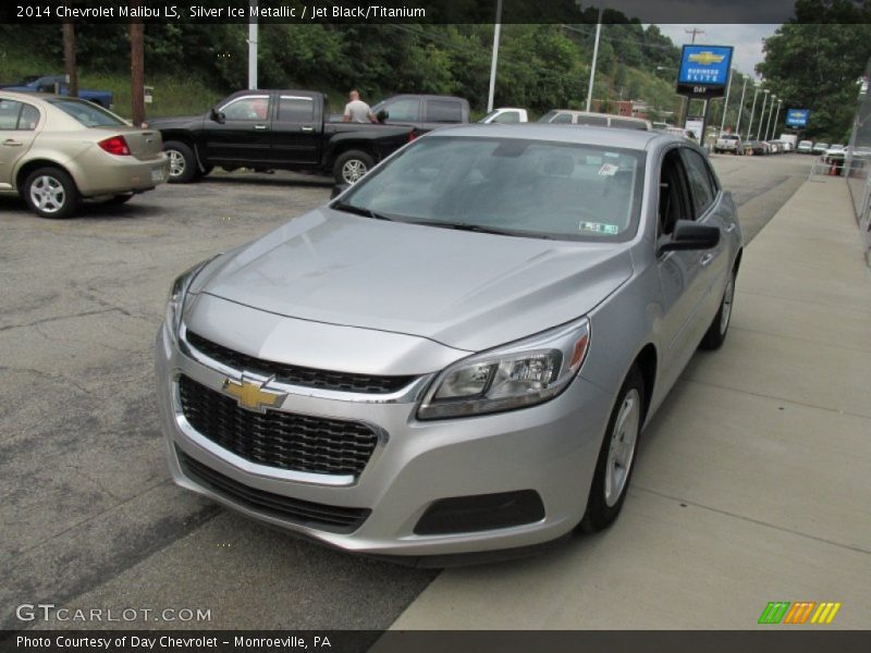 Silver Ice Metallic / Jet Black/Titanium 2014 Chevrolet Malibu LS