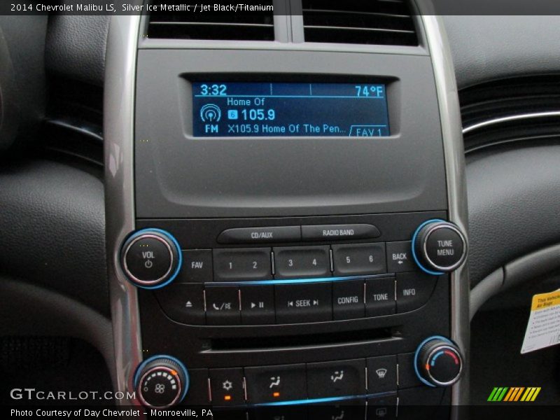 Silver Ice Metallic / Jet Black/Titanium 2014 Chevrolet Malibu LS