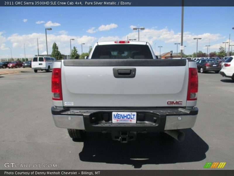 Pure Silver Metallic / Ebony 2011 GMC Sierra 3500HD SLE Crew Cab 4x4