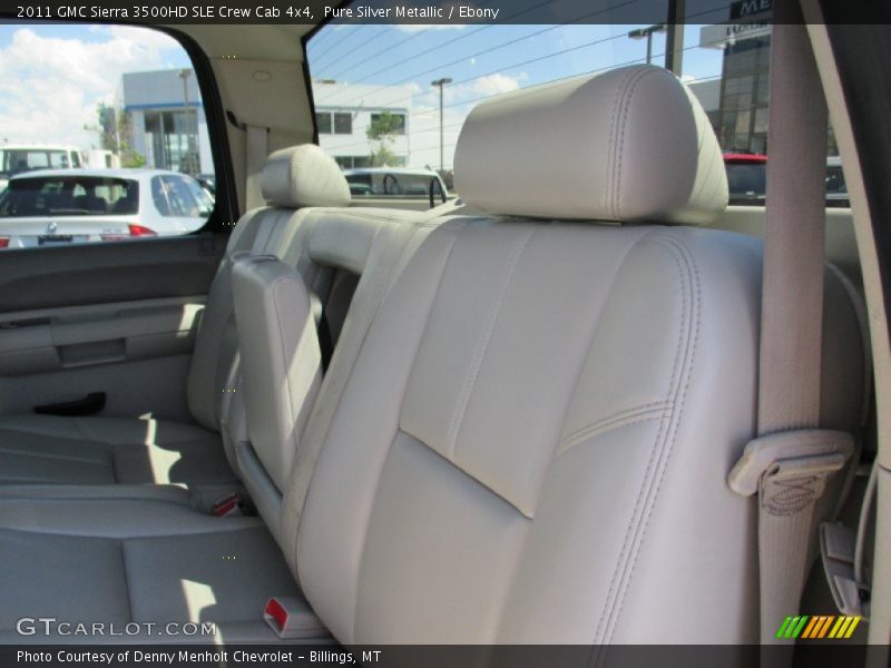 Pure Silver Metallic / Ebony 2011 GMC Sierra 3500HD SLE Crew Cab 4x4