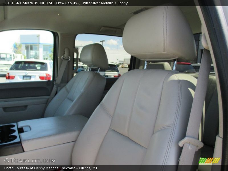 Pure Silver Metallic / Ebony 2011 GMC Sierra 3500HD SLE Crew Cab 4x4