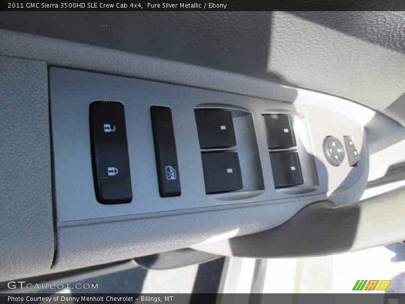 Pure Silver Metallic / Ebony 2011 GMC Sierra 3500HD SLE Crew Cab 4x4