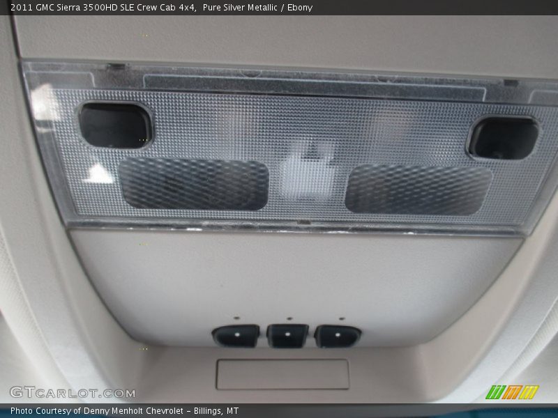 Pure Silver Metallic / Ebony 2011 GMC Sierra 3500HD SLE Crew Cab 4x4