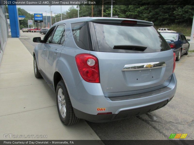 Silver Topaz Metallic / Jet Black 2015 Chevrolet Equinox LS AWD