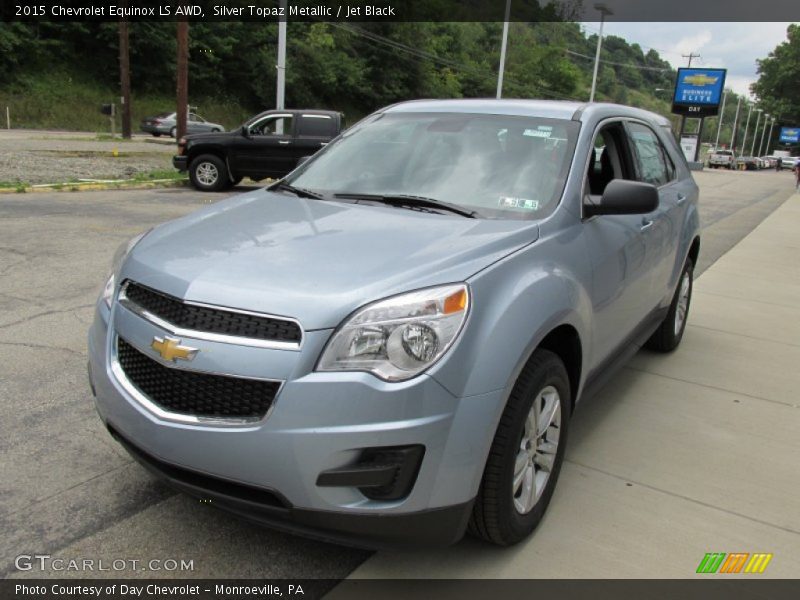 Silver Topaz Metallic / Jet Black 2015 Chevrolet Equinox LS AWD
