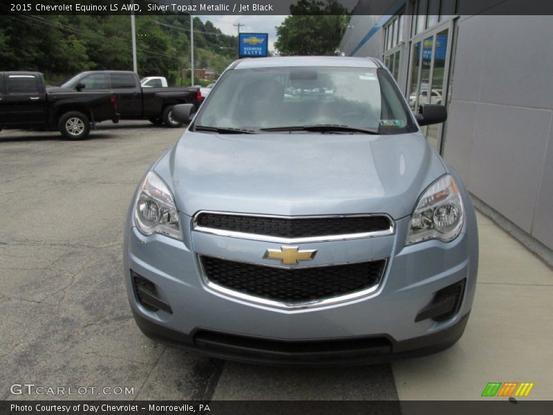 Silver Topaz Metallic / Jet Black 2015 Chevrolet Equinox LS AWD