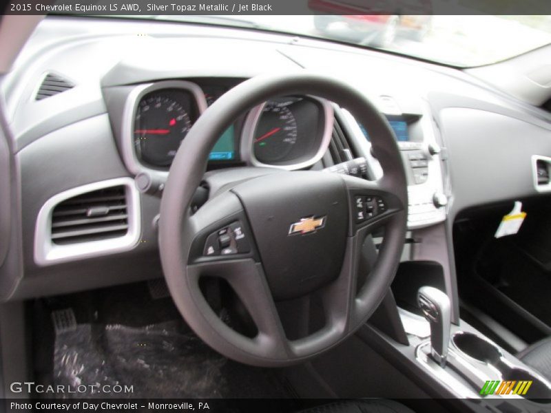 Silver Topaz Metallic / Jet Black 2015 Chevrolet Equinox LS AWD