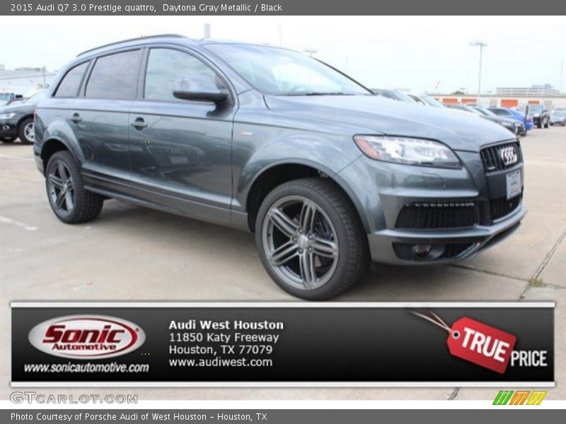 Daytona Gray Metallic / Black 2015 Audi Q7 3.0 Prestige quattro