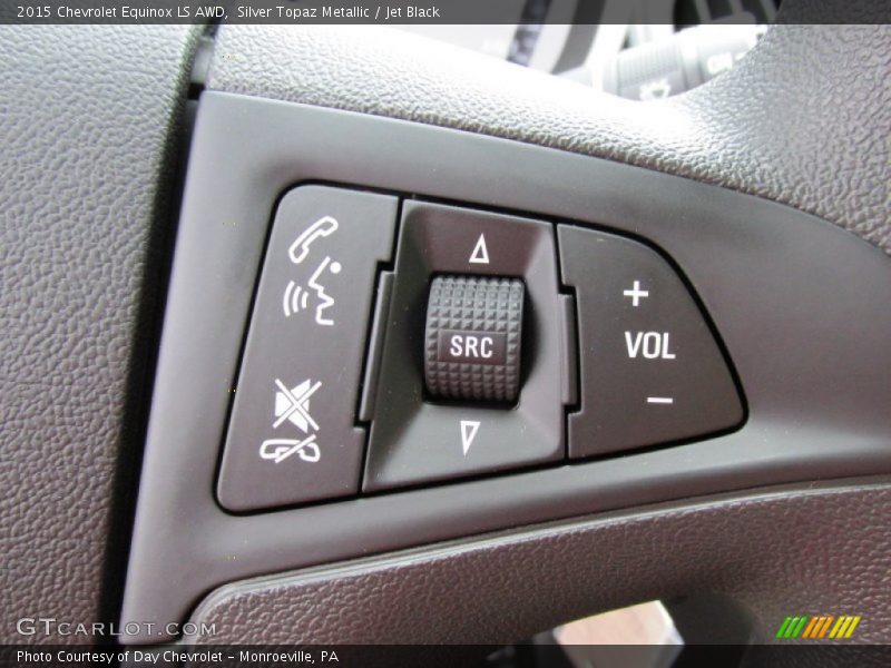 Silver Topaz Metallic / Jet Black 2015 Chevrolet Equinox LS AWD