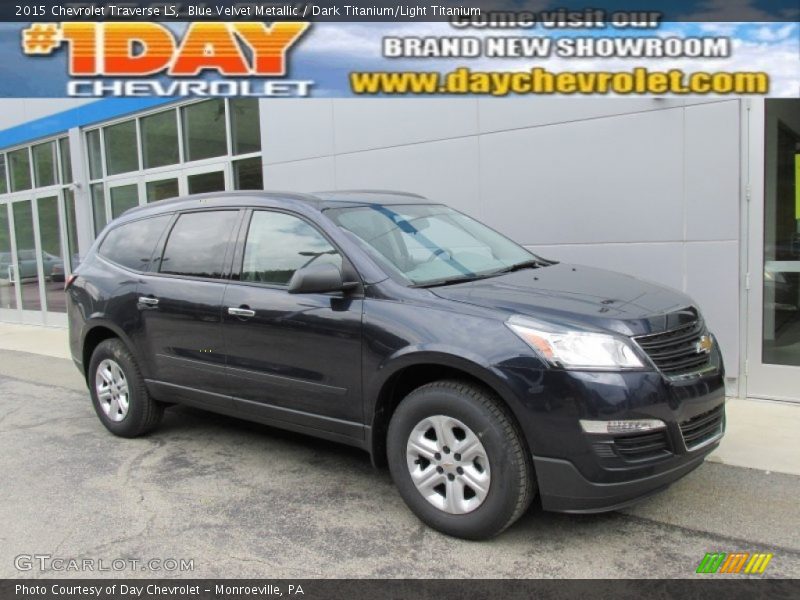 Blue Velvet Metallic / Dark Titanium/Light Titanium 2015 Chevrolet Traverse LS