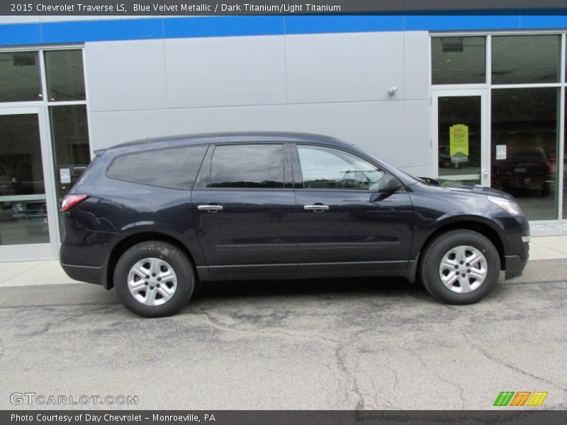 Blue Velvet Metallic / Dark Titanium/Light Titanium 2015 Chevrolet Traverse LS