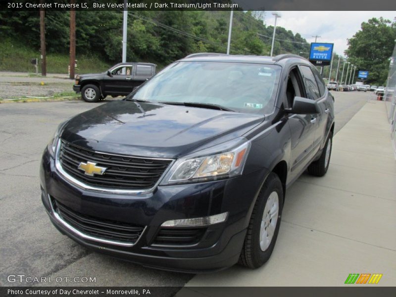 Blue Velvet Metallic / Dark Titanium/Light Titanium 2015 Chevrolet Traverse LS