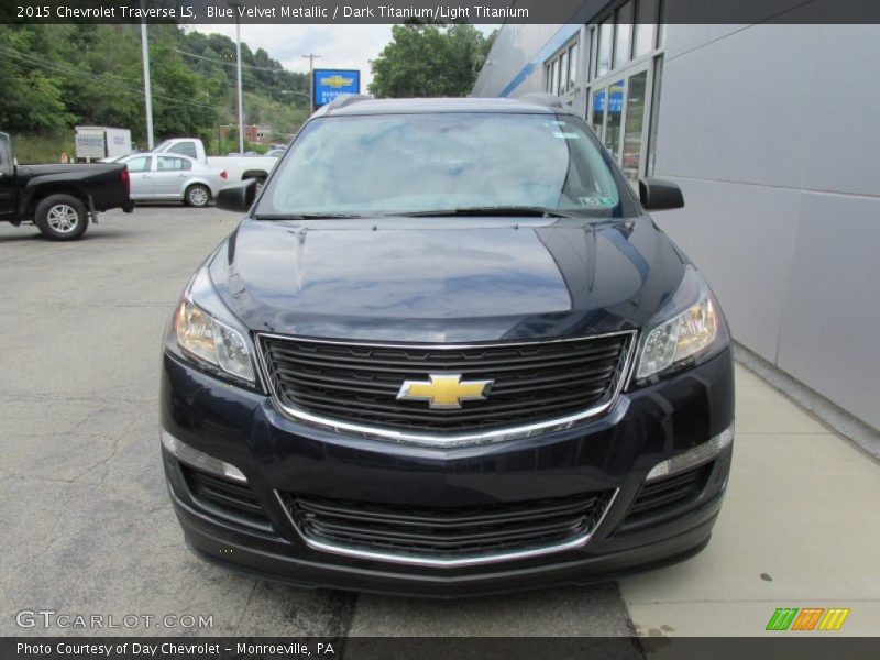 Blue Velvet Metallic / Dark Titanium/Light Titanium 2015 Chevrolet Traverse LS