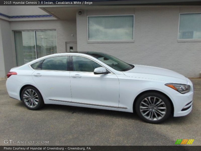 Casablanca White / Beige 2015 Hyundai Genesis 3.8 Sedan
