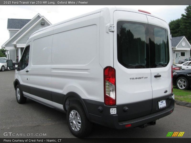 Oxford White / Pewter 2015 Ford Transit Van 250 MR Long