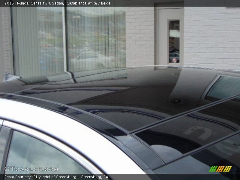 Casablanca White / Beige 2015 Hyundai Genesis 3.8 Sedan