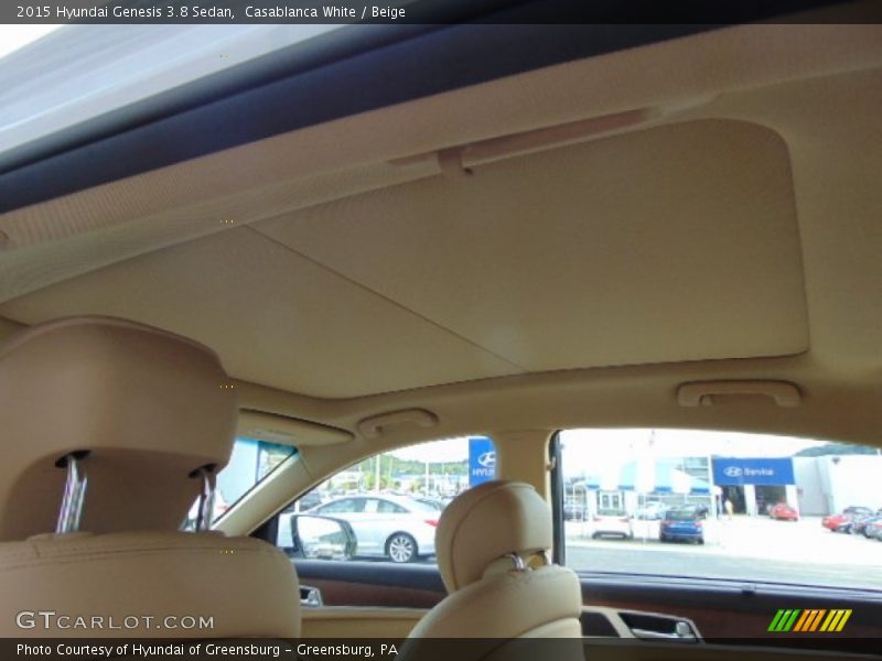 Casablanca White / Beige 2015 Hyundai Genesis 3.8 Sedan