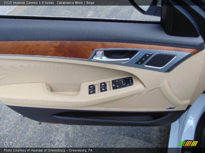 Casablanca White / Beige 2015 Hyundai Genesis 3.8 Sedan