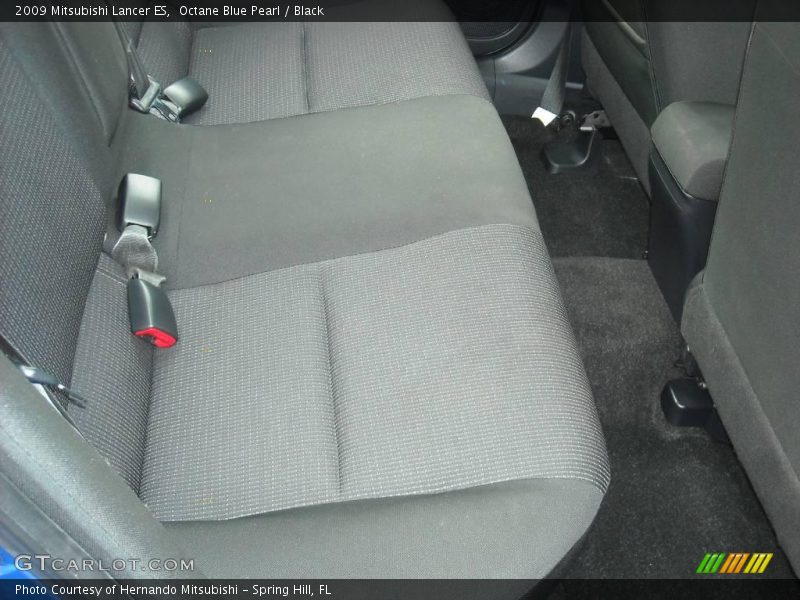 Octane Blue Pearl / Black 2009 Mitsubishi Lancer ES