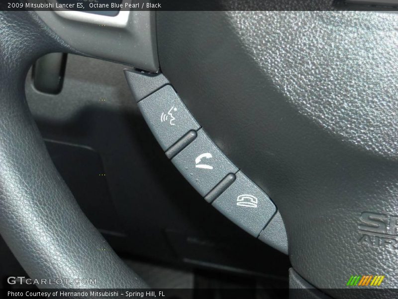 Octane Blue Pearl / Black 2009 Mitsubishi Lancer ES