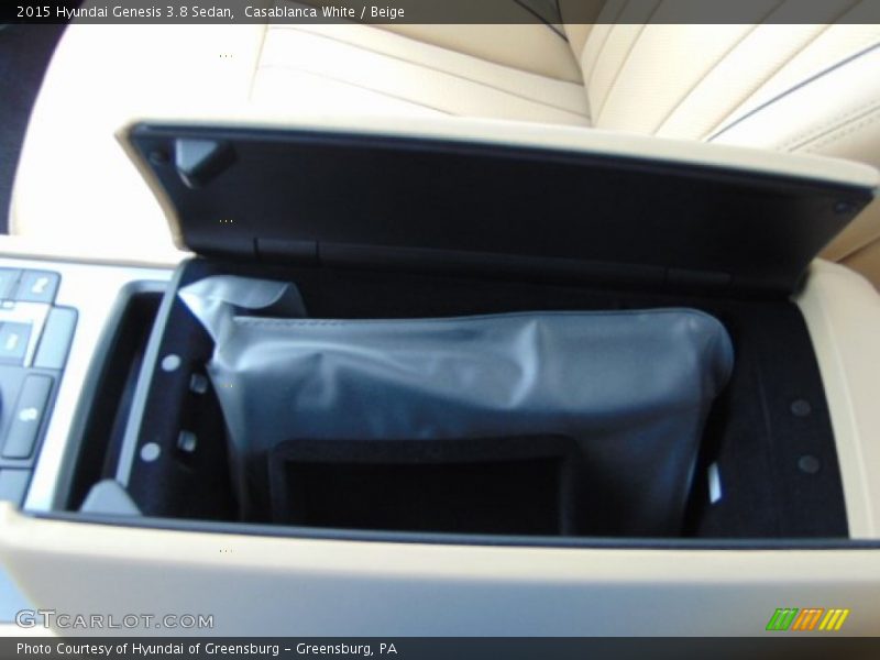 Casablanca White / Beige 2015 Hyundai Genesis 3.8 Sedan