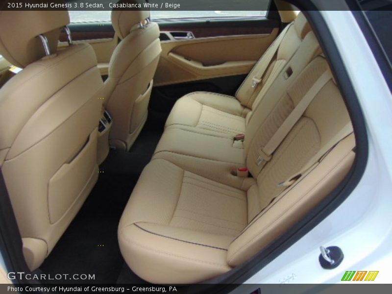 Casablanca White / Beige 2015 Hyundai Genesis 3.8 Sedan