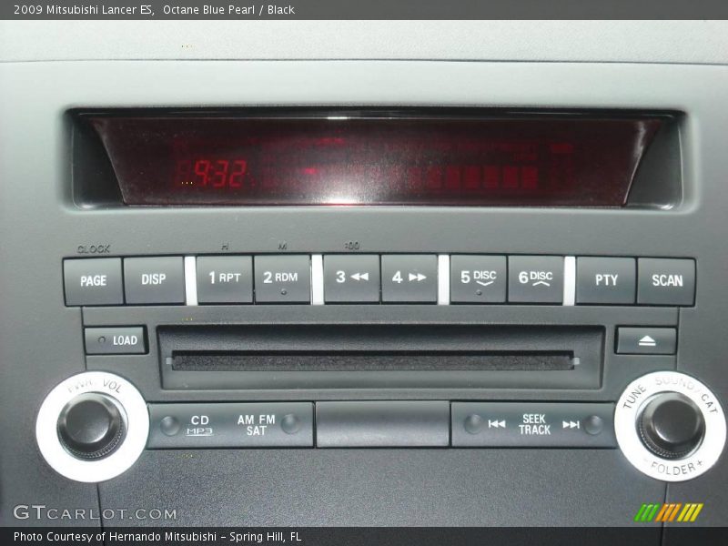 Octane Blue Pearl / Black 2009 Mitsubishi Lancer ES