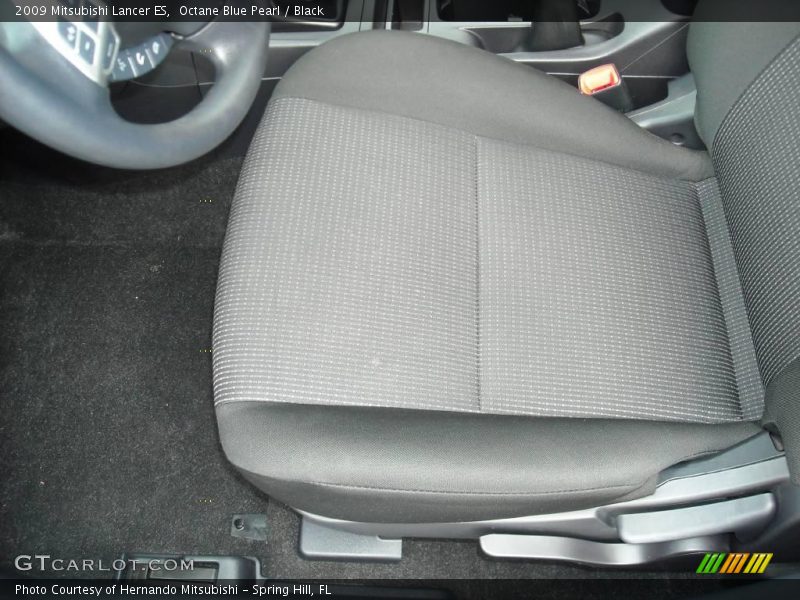Octane Blue Pearl / Black 2009 Mitsubishi Lancer ES