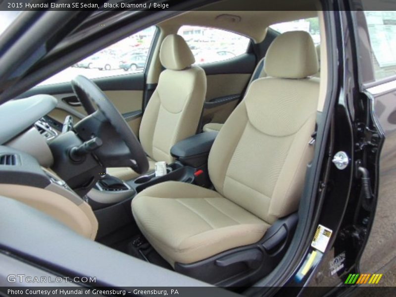 Black Diamond / Beige 2015 Hyundai Elantra SE Sedan