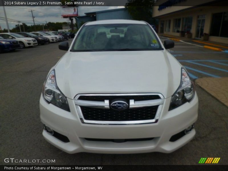 Satin White Pearl / Ivory 2014 Subaru Legacy 2.5i Premium