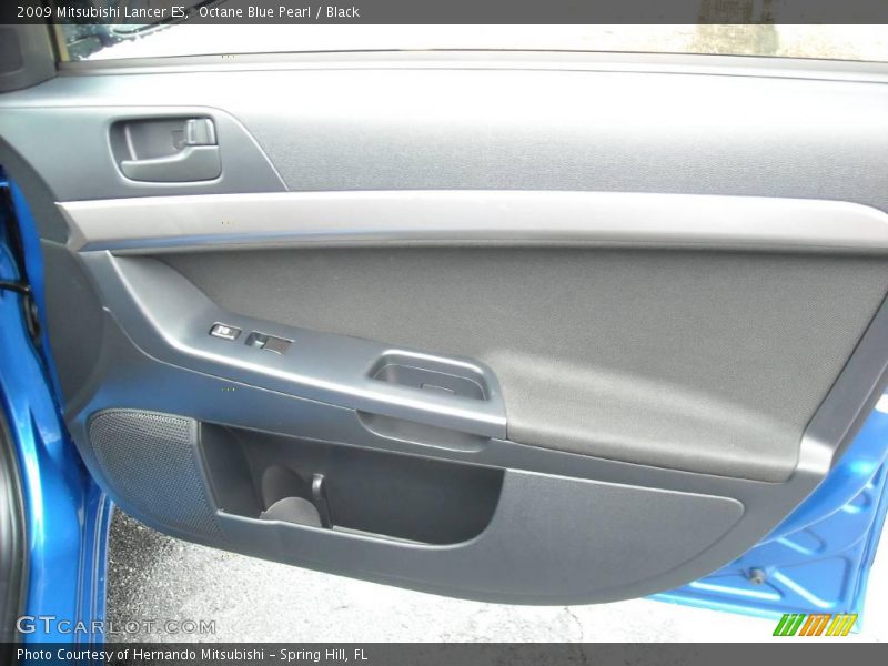 Octane Blue Pearl / Black 2009 Mitsubishi Lancer ES