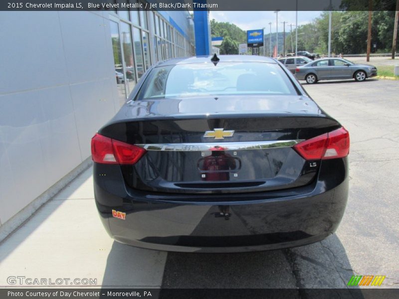 Blue Velvet Metallic / Jet Black/Dark Titanium 2015 Chevrolet Impala LS