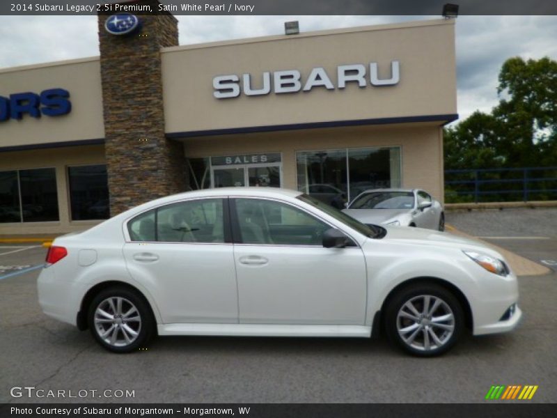 Satin White Pearl / Ivory 2014 Subaru Legacy 2.5i Premium