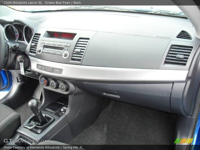 Octane Blue Pearl / Black 2009 Mitsubishi Lancer ES