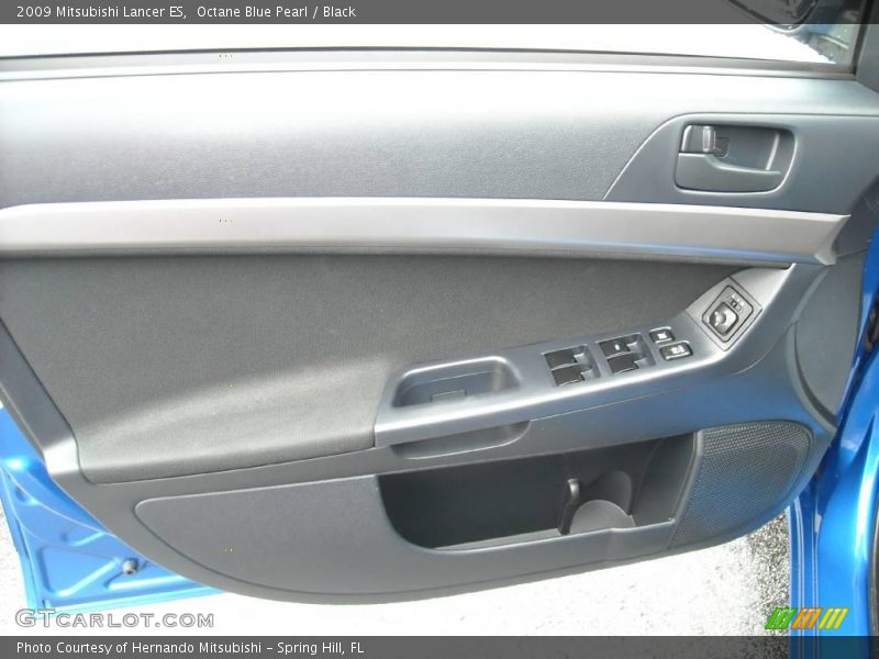 Octane Blue Pearl / Black 2009 Mitsubishi Lancer ES