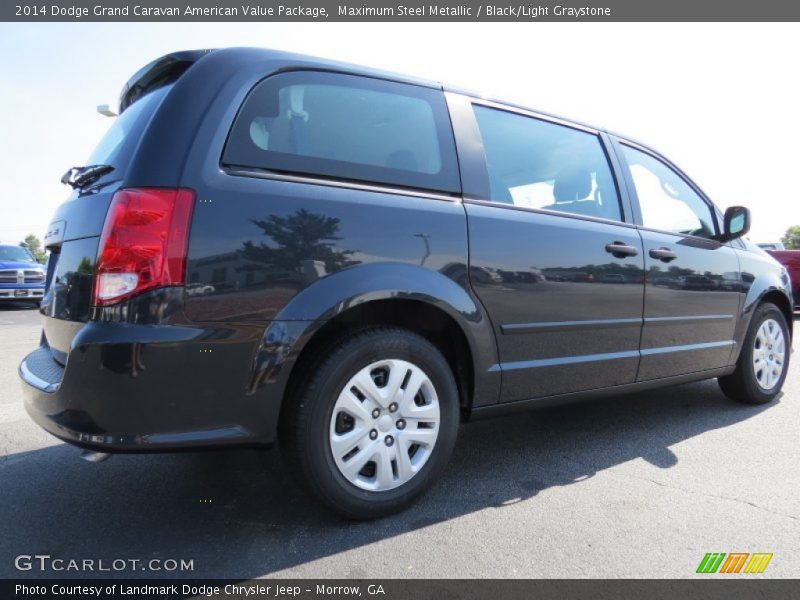 Maximum Steel Metallic / Black/Light Graystone 2014 Dodge Grand Caravan American Value Package