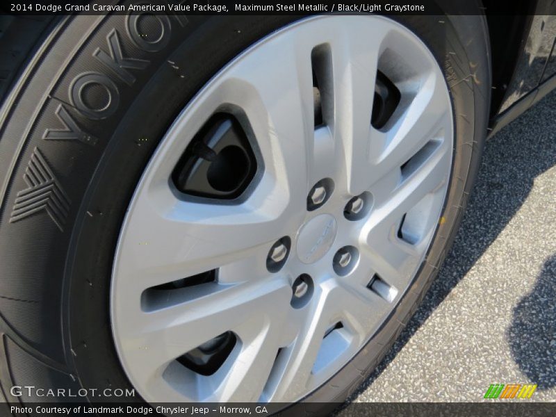 Maximum Steel Metallic / Black/Light Graystone 2014 Dodge Grand Caravan American Value Package