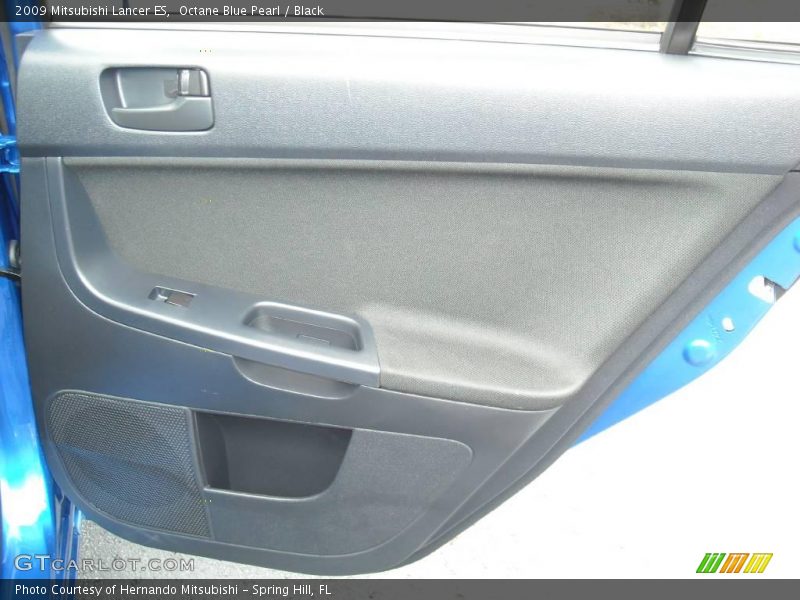 Octane Blue Pearl / Black 2009 Mitsubishi Lancer ES