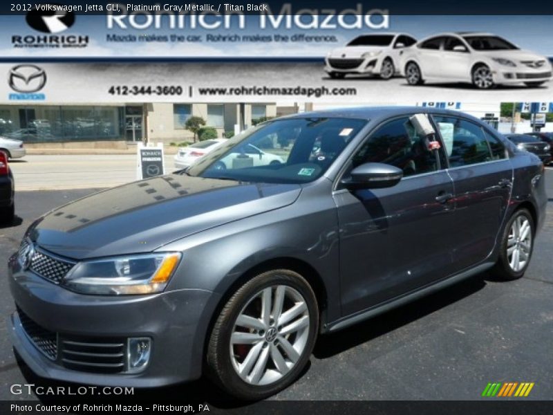 Platinum Gray Metallic / Titan Black 2012 Volkswagen Jetta GLI