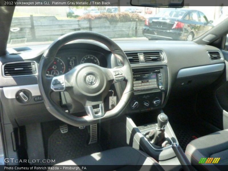 Platinum Gray Metallic / Titan Black 2012 Volkswagen Jetta GLI