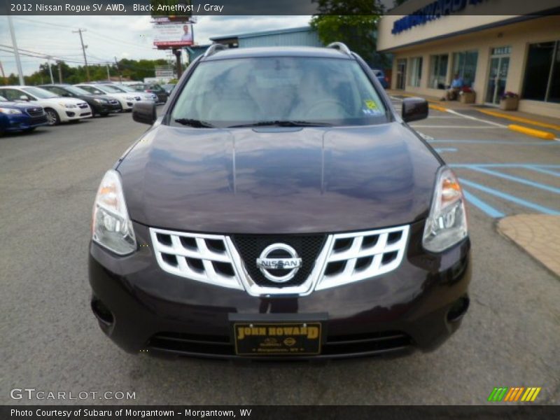 Black Amethyst / Gray 2012 Nissan Rogue SV AWD