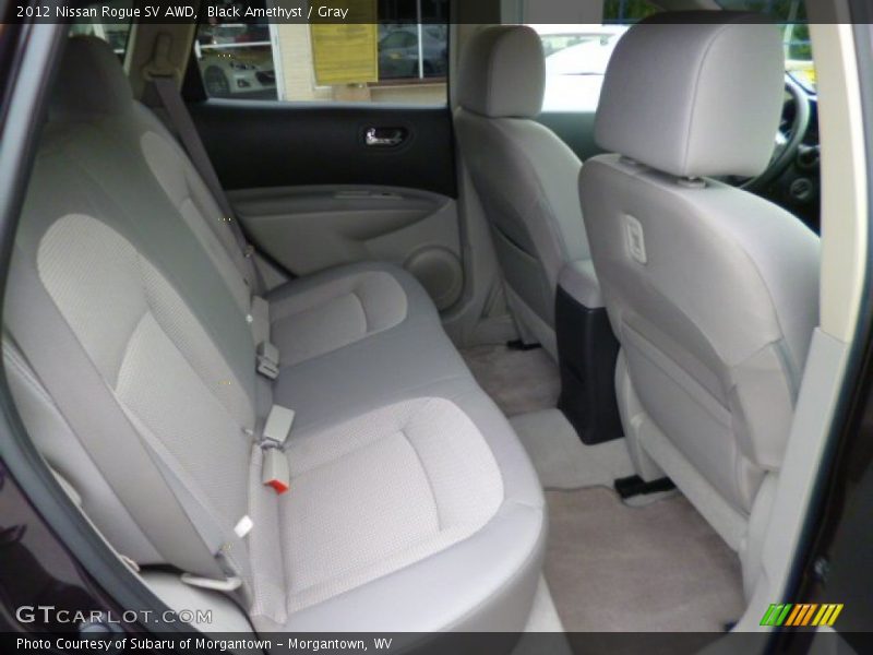 Black Amethyst / Gray 2012 Nissan Rogue SV AWD