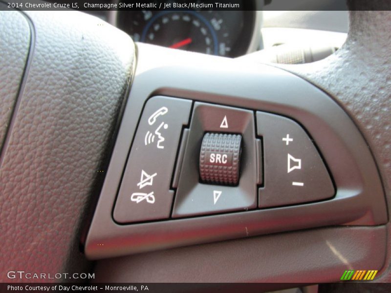 Champagne Silver Metallic / Jet Black/Medium Titanium 2014 Chevrolet Cruze LS