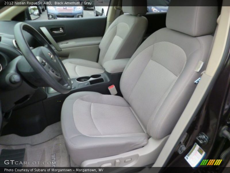 Black Amethyst / Gray 2012 Nissan Rogue SV AWD