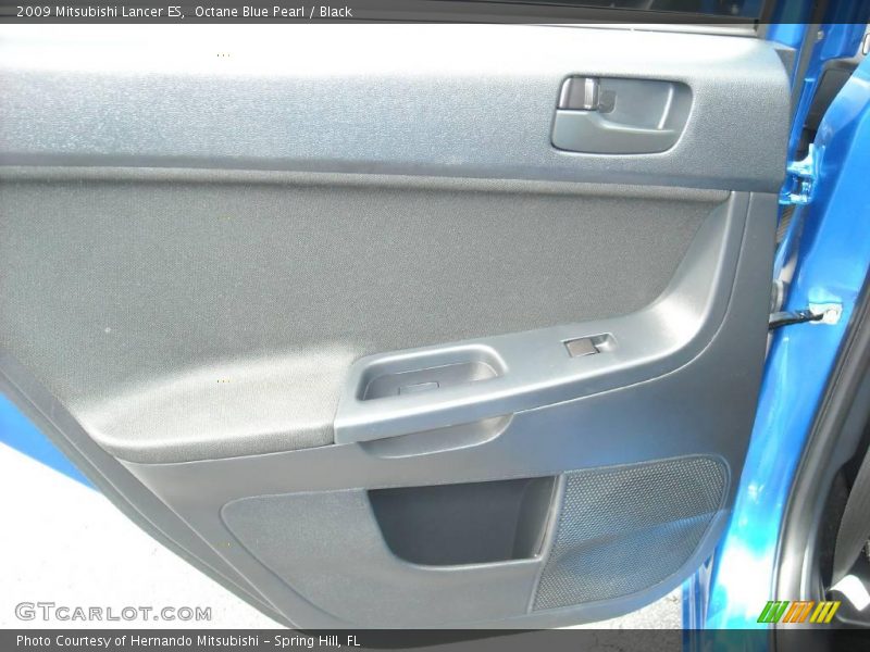 Octane Blue Pearl / Black 2009 Mitsubishi Lancer ES