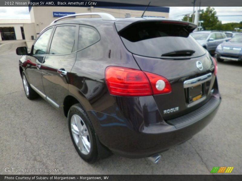 Black Amethyst / Gray 2012 Nissan Rogue SV AWD